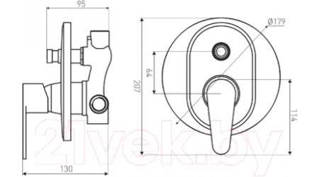 Смеситель Ferro Algeo BAG7P 