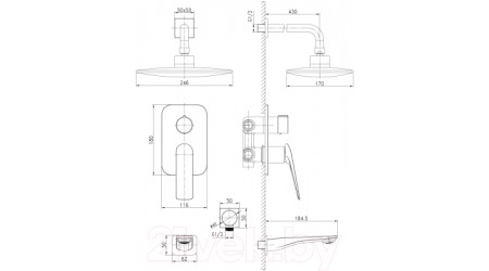 Душевая система LEMARK Allegro LM5922CW
