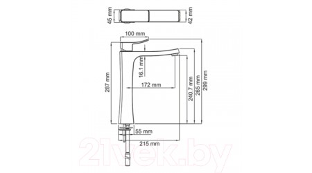 Смеситель Wasserkraft Aller 1063H 
