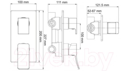 Смеситель Wasserkraft Aller 10671 (хром) 