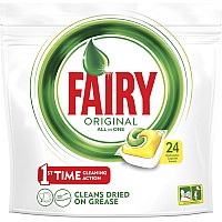 Капсулы для посудомоечных машин Fairy All in One Лимон (24шт)