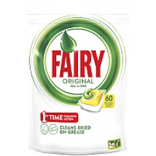 Капсулы для посудомоечных машин Fairy All in One Лимон (60шт)