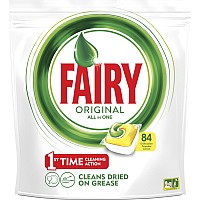 Капсулы для посудомоечных машин Fairy All in One Лимон (84шт)