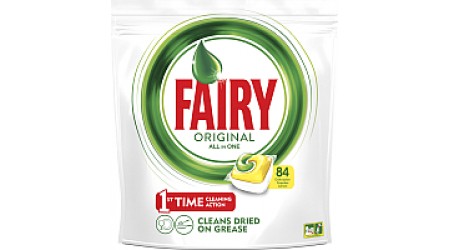 Капсулы для посудомоечных машин Fairy All in One Лимон (84шт)