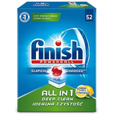Таблетки для посудомоечных машин Finish All in One Лимон (52шт)