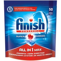 Таблетки для посудомоечных машин Finish All in One без запаха (50шт)