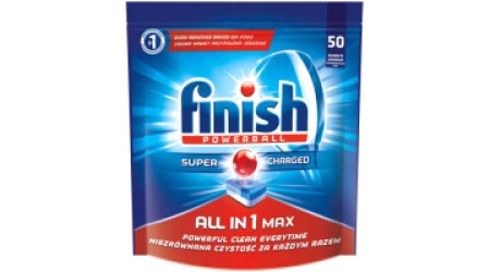 Таблетки для посудомоечных машин Finish All in One без запаха (50шт)