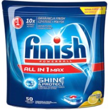 Таблетки для посудомоечных машин Finish All in One лимон (50шт)
