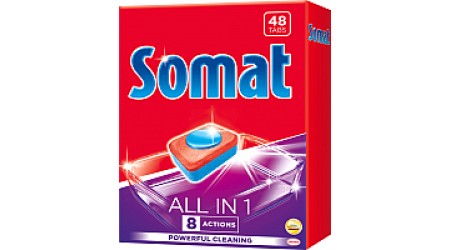 Таблетки для посудомоечных машин Somat All in One (48шт)