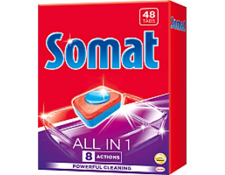 Таблетки для посудомоечных машин Somat All in One (48шт)