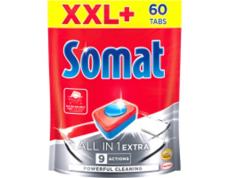 Таблетки для посудомоечных машин Somat All in One (60шт)