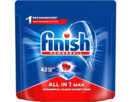 Таблетки для посудомоечных машин Finish All in One Max (42шт)