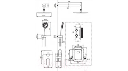 Душевая система Deante Alpinia BXYZZGAM