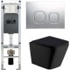 Унитаз подвесной с инсталляцией WeltWasser Amberg 350 ST + Gelbach 004 MT-BL + Amberg RD-MT CR