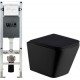 Унитаз подвесной с инсталляцией WeltWasser Amberg 350 ST + Gelbach 004 MT-BL + Amberg RD-WT