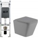 Унитаз подвесной с инсталляцией WeltWasser Amberg 350 ST + Gelbach 004 MT-GR + Amberg RD-WT