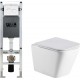 Унитаз подвесной с инсталляцией WeltWasser Amberg 350 ST + Gelbach 004 MT-WT + Amberg RD-WT