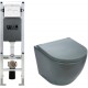 Унитаз подвесной с инсталляцией WeltWasser Amberg 350 ST + Merzbach 004 MT-GR + Amberg RD-WT