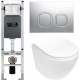 Унитаз подвесной с инсталляцией WeltWasser Amberg 350 ST + Merzbach 004 MT-WT + Amberg RD-MT CR