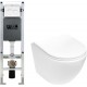 Унитаз подвесной с инсталляцией WeltWasser Amberg 350 ST + Merzbach 004 MT-WT + Amberg RD-WT