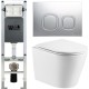 Унитаз подвесной с инсталляцией WeltWasser Amberg 350 ST + Salzbach 004 GL-WT + Amberg RD-MT CR