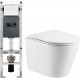 Унитаз подвесной с инсталляцией WeltWasser Amberg 350 ST + Salzbach 004 GL-WT + Amberg RD-WT