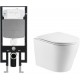 Унитаз подвесной с инсталляцией WeltWasser Amberg 497 + Salzbach 004 GL-WT + Amberg RD-WT