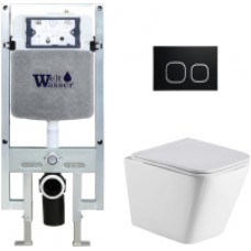 Унитаз подвесной с инсталляцией WeltWasser Amberg 497 ST+ Gelbach 004 GL-WT+ Amberg RD-BL