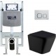 Унитаз подвесной с инсталляцией WeltWasser Amberg 497 ST+ Gelbach 004 MT-BL+ Amberg RD-WT