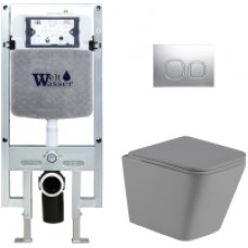 Унитаз подвесной с инсталляцией WeltWasser Amberg 497 ST+ Gelbach 004 MT-GR+ Amberg RD-MT CR