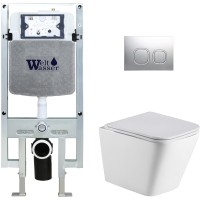 Унитаз подвесной с инсталляцией WeltWasser Amberg 497 ST+ Gelbach 004 MT-WT+ Amberg RD-CR