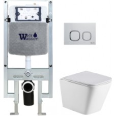 Унитаз подвесной с инсталляцией WeltWasser Amberg 497 ST+ Gelbach 004 MT-WT+ Amberg RD-WT