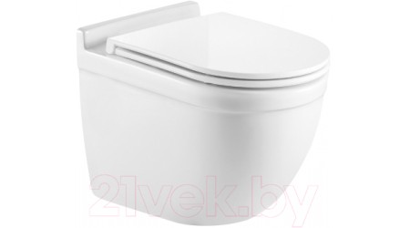 Унитаз подвесной с инсталляцией WeltWasser Amberg 497 ST + Heimbach 041 GL-WT + Amberg RD-CR