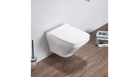 Унитаз подвесной с инсталляцией WeltWasser Amberg 497 ST + Hofbach 041 GL-WT + Amberg RD-CR