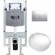 Унитаз подвесной с инсталляцией WeltWasser Amberg 497 ST+Jeckenbach 004 GL-WT+ Amberg RD-CR