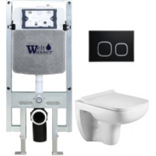 Унитаз подвесной с инсталляцией WeltWasser Amberg 497 ST+Kehlbach 004 GL-WT+Amberg RD-BL