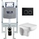 Унитаз подвесной с инсталляцией WeltWasser Amberg 497 ST+Kehlbach 004 GL-WT+Amberg RD-BL