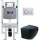 Унитаз подвесной с инсталляцией WeltWasser Amberg 497 ST+ Merzbach 004 MT-BL+ Amberg RD-WT