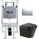 Унитаз подвесной с инсталляцией WeltWasser Amberg 497 ST+Salzbach 004 MT-BL+ Amberg RD-CR