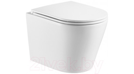Унитаз подвесной с инсталляцией WeltWasser Amberg 497 ST + Salzbach 043 GL-WT + Amberg RD-CR