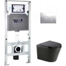 Унитаз подвесной с инсталляцией WeltWasser Amberg 504 ST + Salzbach 004 MT-BL + Amberg RD-MT CR