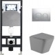 Унитаз подвесной с инсталляцией WeltWasser Amberg 506 + Gelbach 004 MT-GR + Amberg RD-MT CR