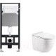 Унитаз подвесной с инсталляцией WeltWasser Amberg 506 + Heimbach 041 GL-WT + Amberg RD-WT