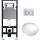 Унитаз подвесной с инсталляцией WeltWasser Amberg 506 + Jeckenbach 004 GL-WT + Amberg RD-WT