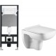 Унитаз подвесной с инсталляцией WeltWasser Amberg 506+Kehlbach 004 GL-WT+Amberg RD-WT