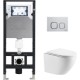 Унитаз подвесной с инсталляцией WeltWasser Amberg 506 + Merzbach 004 GL-WT + Amberg RD-WT