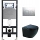 Унитаз подвесной с инсталляцией WeltWasser Amberg 506 + Merzbach 004 MT-BL + Amberg RD-CR