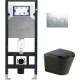Унитаз подвесной с инсталляцией WeltWasser Amberg 506 + Salzbach 004 MT-BL + Amberg RD-CR
