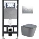Унитаз подвесной с инсталляцией WeltWasser Amberg 506 + Salzbach 004 MT-GR + Amberg RD-CR