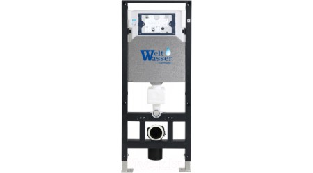Унитаз подвесной с инсталляцией WeltWasser Amberg 506 + Salzbach 041 MT-BL + Amberg RD-BL